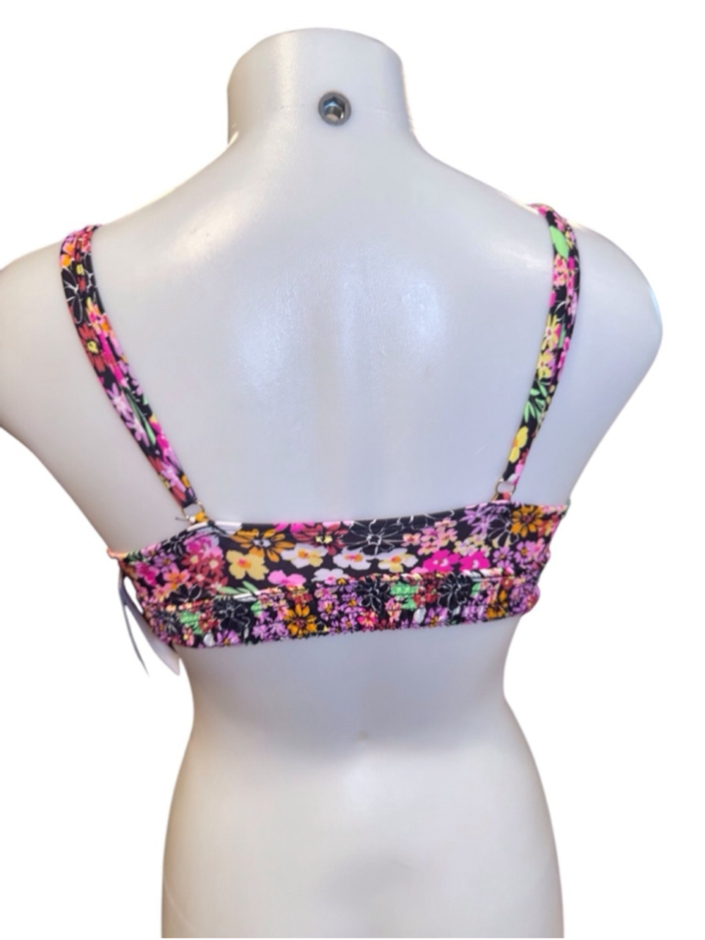 Women's California Waves bikini Floral Cami Top Size XS Multi-color sw29 - Picture 2 of 3